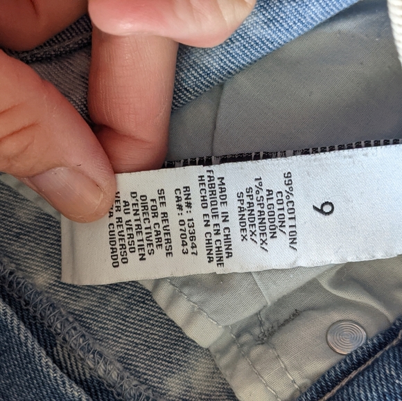 CPJ HIGH-WAISTED DENIM SHORTS - Picture 4 of 6